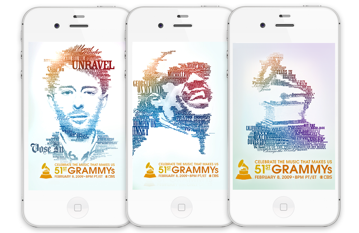 nclud grammys iphone application